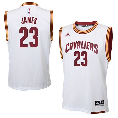 mens cleveland cavaliers lebron james adidas white fashion replica jersey|lebron james cavs jersey.